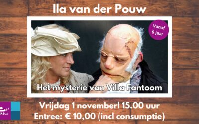 Vrijdag 1 november 2024 (herfstvakantie) Ila van der Pouw – Het mysterie van Villa Fantoom