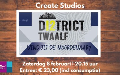 Zaterdag 8 februari 2025  Create Studio – District 12