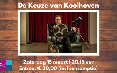 Zaterdag 15 maart 2025  Martin Koolhoven – De Keuze van Koolhoven