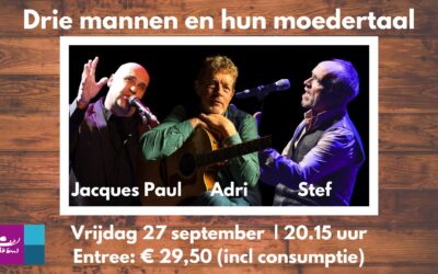 Vrijdag 27 september 2024  Drie mannen in hun moedertaal